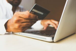 A customer making a purchase