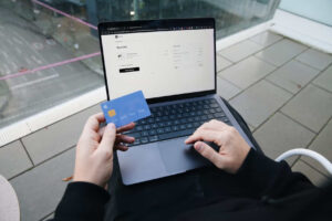 A customer shopping on an online store