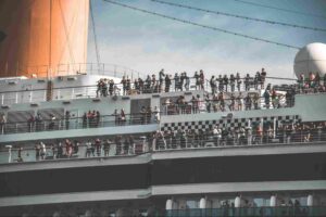 people on a cruise ship